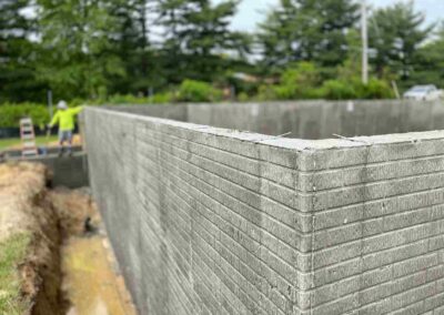 Advanced foundation construction techniques by Garvers Construction, Pasadena, MD.