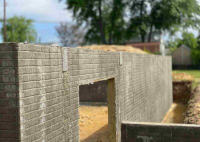 Ongoing foundation construction work in Pasadena and Severna Park, MD.